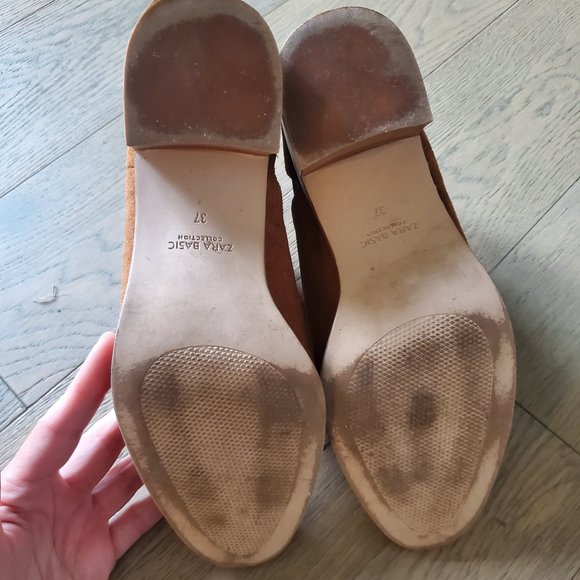 ZARA Brown Suede Booties - Picture 4 of 4